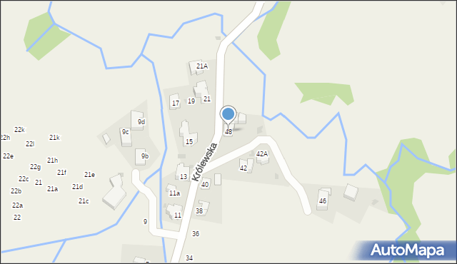 Kościelisko, Królewska, 48, mapa Kościelisko