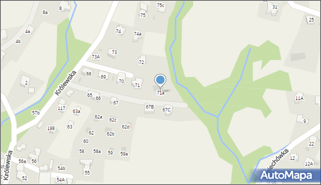 Kościelisko, Królewska, 71a, mapa Kościelisko