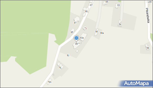 Kościelisko, Królewska, 83, mapa Kościelisko