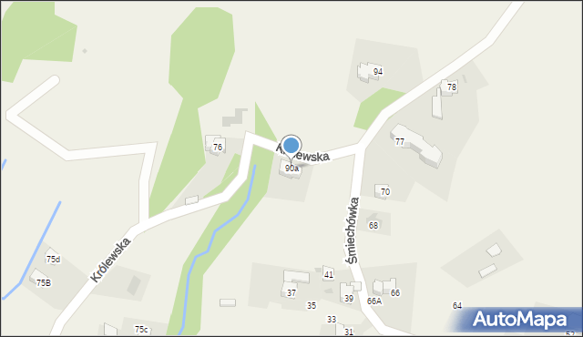 Kościelisko, Królewska, 90a, mapa Kościelisko