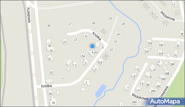 Kościerzyna, Krótka, 7, mapa Kościerzyna