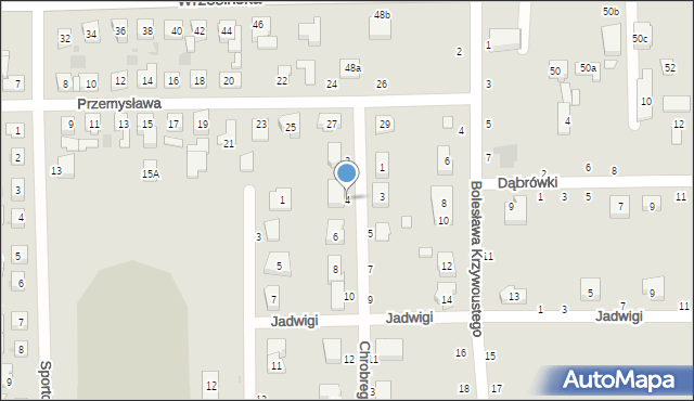 Kostrzyn, Króla Bolesława Chrobrego, 4, mapa Kostrzyn