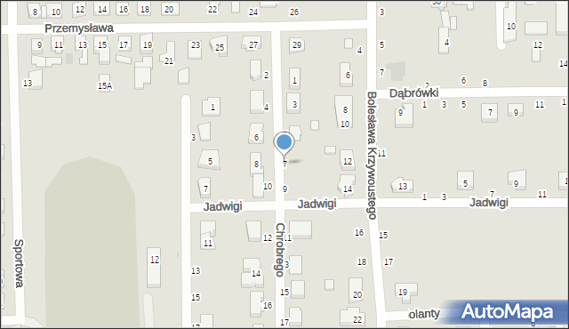 Kostrzyn, Króla Bolesława Chrobrego, 7, mapa Kostrzyn