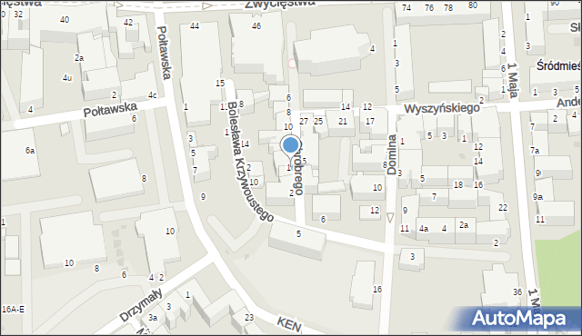 Koszalin, Króla Bolesława Chrobrego, 16, mapa Koszalina