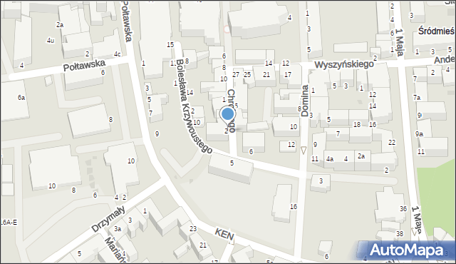 Koszalin, Króla Bolesława Chrobrego, 20, mapa Koszalina
