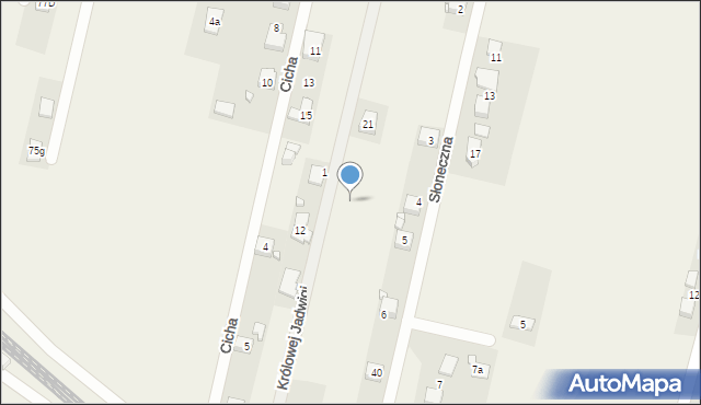 Koszęcin, Królowej Jadwigi, 27, mapa Koszęcin