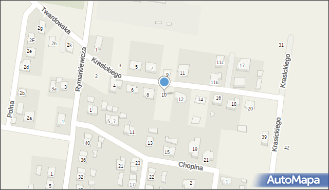 Kotlin, Krasickiego Ignacego, bp., 10, mapa Kotlin