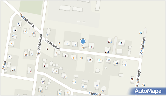 Kotlin, Krasickiego Ignacego, bp., 9, mapa Kotlin