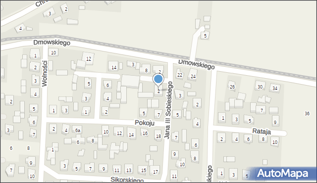 Kowalew, Króla Jana III Sobieskiego, 2, mapa Kowalew