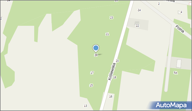 Kowalicha, Królewska, 19, mapa Kowalicha