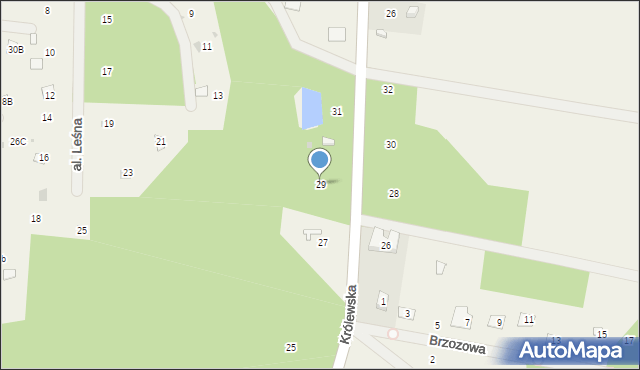 Kowalicha, Królewska, 29, mapa Kowalicha