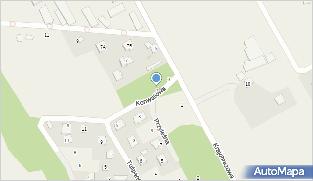 Kozery Nowe, Krajobrazowa, 2, mapa Kozery Nowe