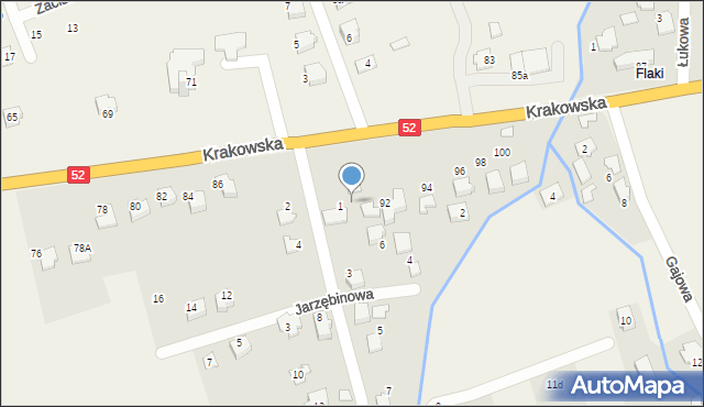 Kozy, Krakowska, 90, mapa Kozy