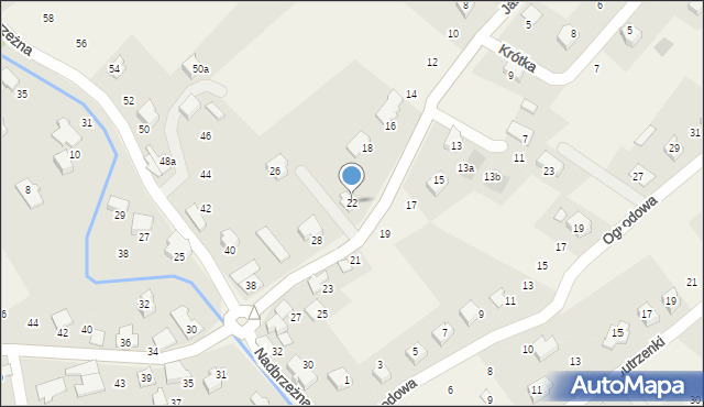 Kozy, Króla Jana III Sobieskiego, 22, mapa Kozy