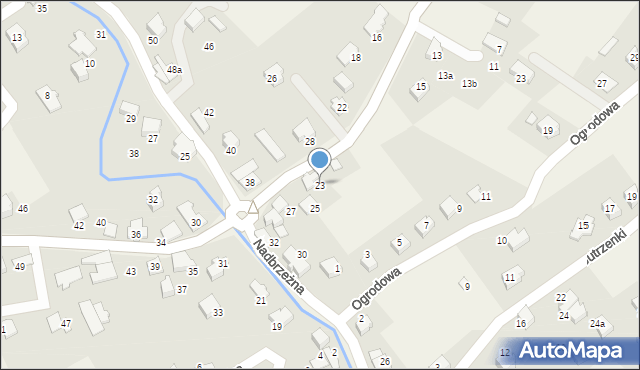 Kozy, Króla Jana III Sobieskiego, 23, mapa Kozy