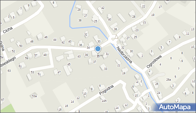 Kozy, Króla Jana III Sobieskiego, 35, mapa Kozy