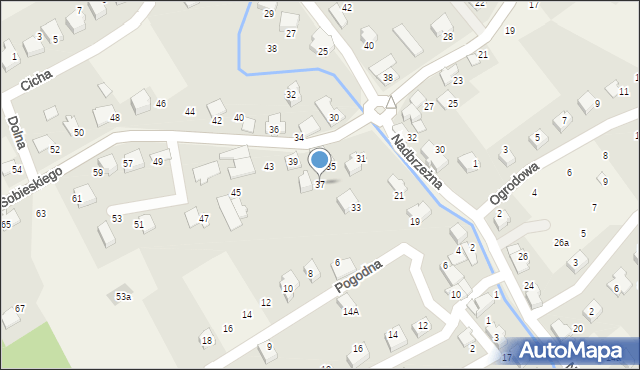 Kozy, Króla Jana III Sobieskiego, 37, mapa Kozy