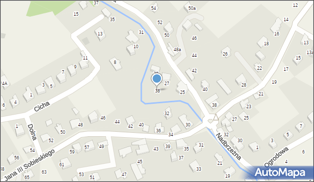 Kozy, Króla Jana III Sobieskiego, 38, mapa Kozy