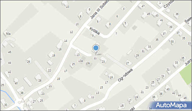 Kozy, Króla Jana III Sobieskiego, 9, mapa Kozy