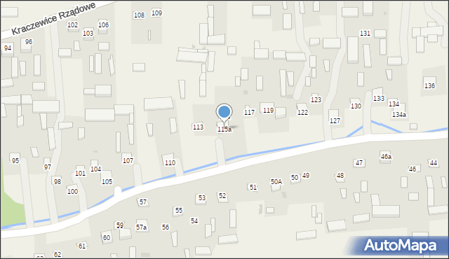 Kraczewice Prywatne, Kraczewice Prywatne, 115a, mapa Kraczewice Prywatne