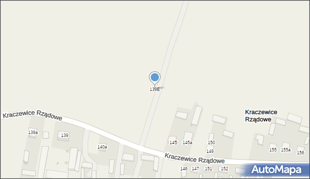 Kraczewice Prywatne, Kraczewice Prywatne, 139E, mapa Kraczewice Prywatne