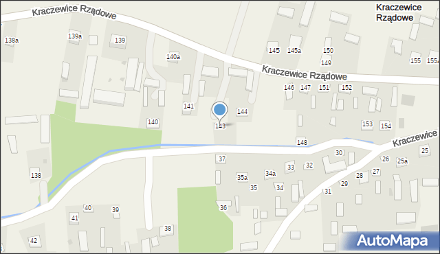 Kraczewice Prywatne, Kraczewice Prywatne, 143, mapa Kraczewice Prywatne
