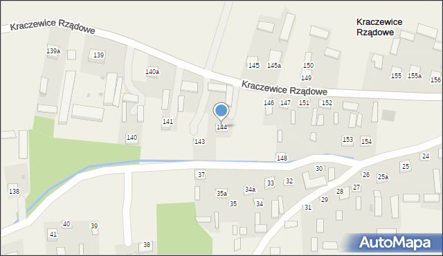 Kraczewice Prywatne, Kraczewice Prywatne, 144, mapa Kraczewice Prywatne