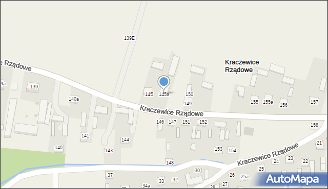 Kraczewice Prywatne, Kraczewice Prywatne, 145a, mapa Kraczewice Prywatne