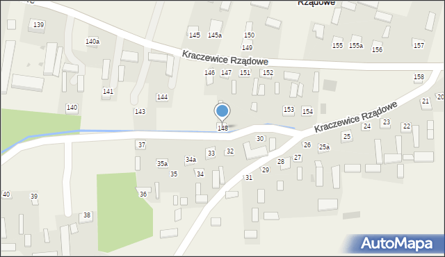 Kraczewice Prywatne, Kraczewice Prywatne, 148, mapa Kraczewice Prywatne