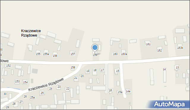 Kraczewice Prywatne, Kraczewice Prywatne, 159, mapa Kraczewice Prywatne