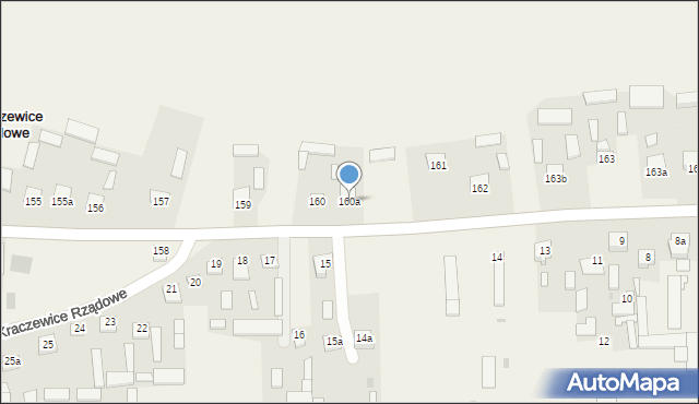 Kraczewice Prywatne, Kraczewice Prywatne, 160a, mapa Kraczewice Prywatne