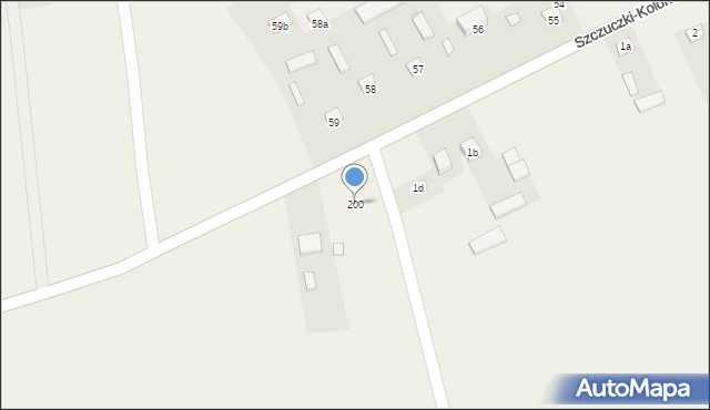 Kraczewice Prywatne, Kraczewice Prywatne, 200, mapa Kraczewice Prywatne