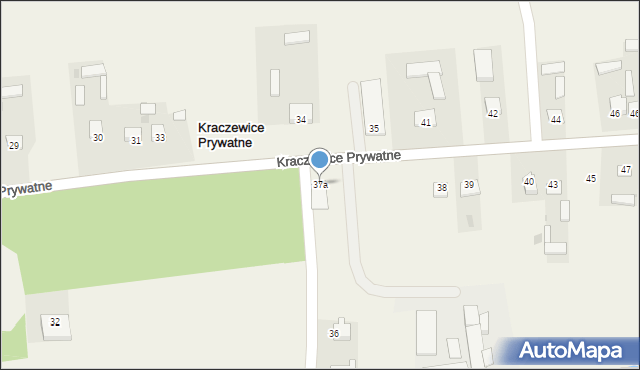Kraczewice Prywatne, Kraczewice Prywatne, 37a, mapa Kraczewice Prywatne