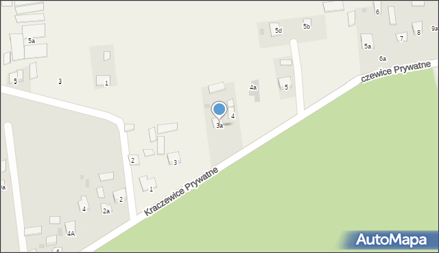Kraczewice Prywatne, Kraczewice Prywatne, 3a, mapa Kraczewice Prywatne