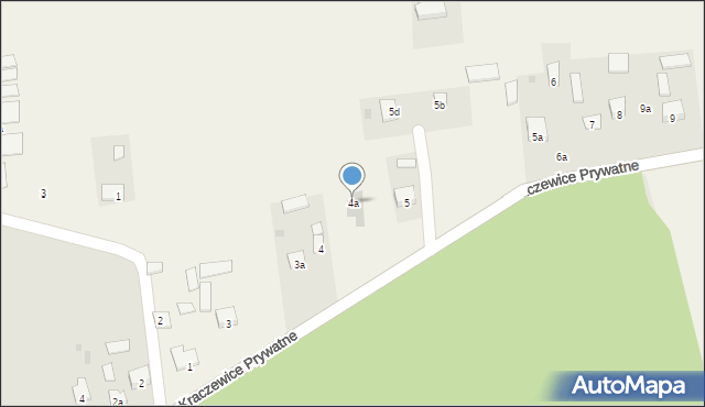 Kraczewice Prywatne, Kraczewice Prywatne, 4a, mapa Kraczewice Prywatne