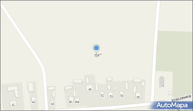 Kraczewice Prywatne, Kraczewice Prywatne, 52a, mapa Kraczewice Prywatne