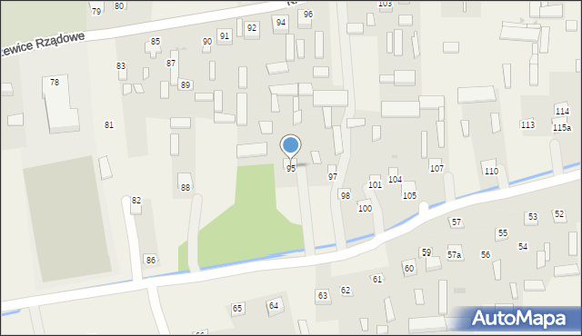 Kraczewice Prywatne, Kraczewice Prywatne, 95, mapa Kraczewice Prywatne