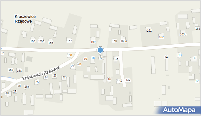 Kraczewice Rządowe, Kraczewice Rządowe, 17, mapa Kraczewice Rządowe