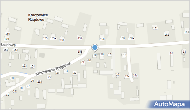 Kraczewice Rządowe, Kraczewice Rządowe, 19, mapa Kraczewice Rządowe