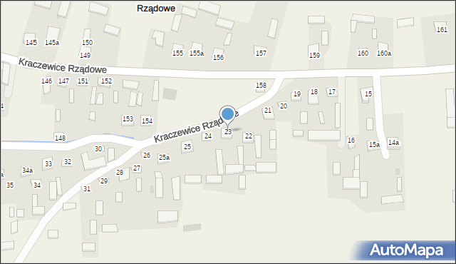 Kraczewice Rządowe, Kraczewice Rządowe, 23, mapa Kraczewice Rządowe