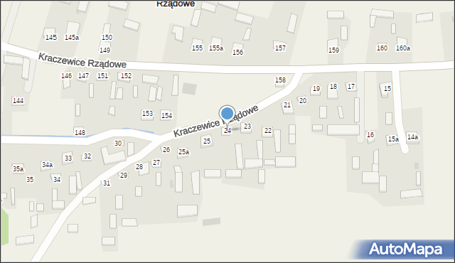 Kraczewice Rządowe, Kraczewice Rządowe, 24, mapa Kraczewice Rządowe