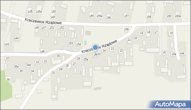 Kraczewice Rządowe, Kraczewice Rządowe, 25, mapa Kraczewice Rządowe