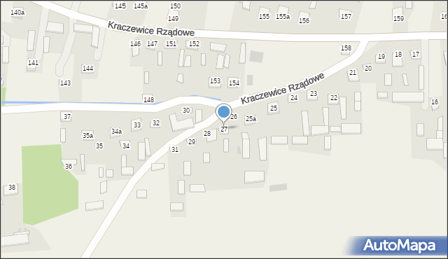 Kraczewice Rządowe, Kraczewice Rządowe, 27, mapa Kraczewice Rządowe