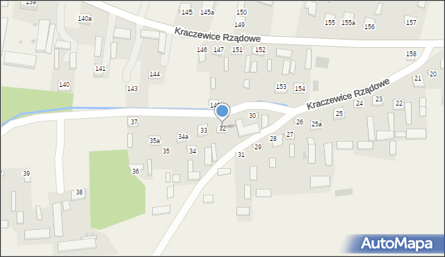 Kraczewice Rządowe, Kraczewice Rządowe, 32, mapa Kraczewice Rządowe