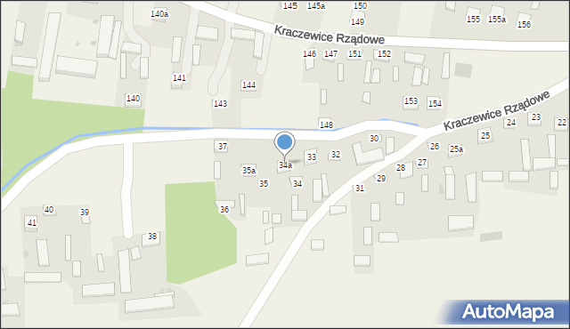 Kraczewice Rządowe, Kraczewice Rządowe, 34a, mapa Kraczewice Rządowe
