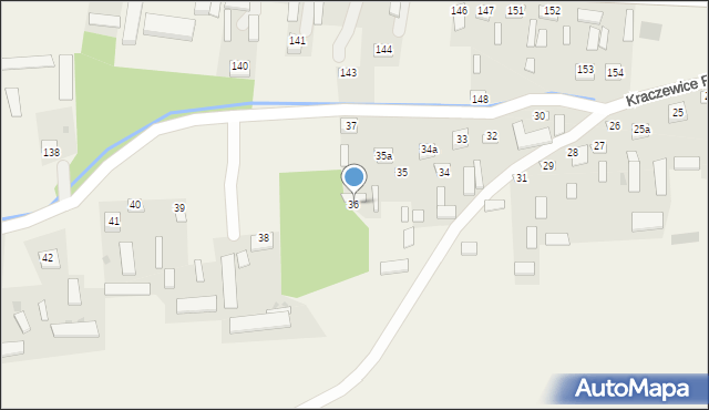 Kraczewice Rządowe, Kraczewice Rządowe, 36, mapa Kraczewice Rządowe