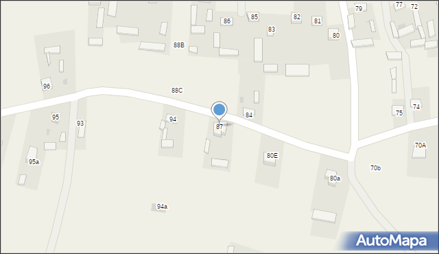 Kraczewice Rządowe, Kraczewice Rządowe, 87, mapa Kraczewice Rządowe