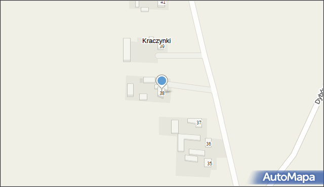 Kraczynki, Kraczynki, 38, mapa Kraczynki