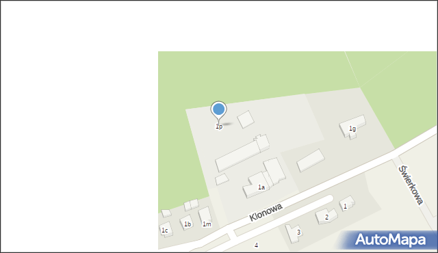 Krąg, Krąg, 1p, mapa Krąg