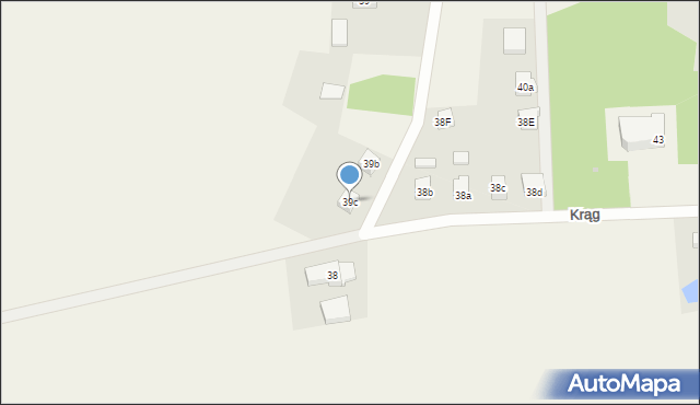 Krąg, Krąg, 39c, mapa Krąg